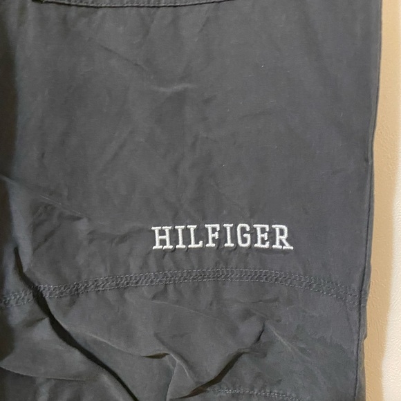 Tommy Hilfiger soft-shell pants joggers drawstring cinch vintage Y2K men’s med - Picture 2 of 14